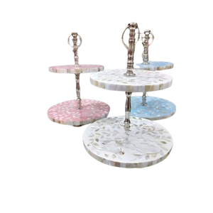 Support à gâteau en nacre de haute qualité, plateau à dessert sur mesure pour mariages de luxe, célébrations et coffrets cadeaux arabes - Product Image 1