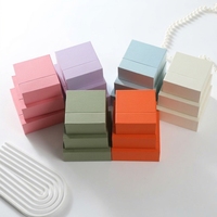 Boîte à bijoux coulissante en carton mat personnalisée pour la marque de petites entreprises, emballage pour colliers et boucles d'oreilles