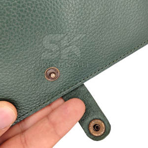 Portefeuille et étui de passeport en cuir véritable personnalisé, fait à la main, PTH-0047, longueur longue - Product Image 4