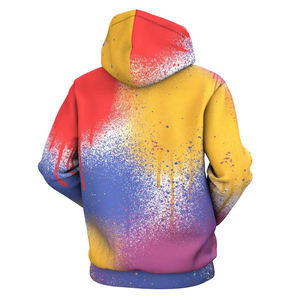 Sudadera con capucha de algodón de peso medio ajustada informal para hombre Sudadera con capucha deportiva informal teñida gruesa y lisa con cremallera cálida - Product Image 2