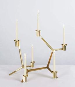 Portavelas de Metal ecológico hecho a mano elegante decoración del hogar antiguo único texturizado moderno diseño clásico Decoración de mesa - Product Image 3