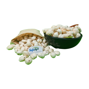 Makhana de calidad premium hecho tostando las semillas de loto en una sartén u horno hasta que estén crujientes y comidas con sal Peppe - Product Image 6