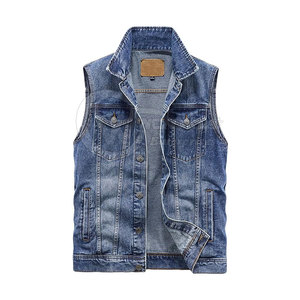 Chaleco Vaquero de Algodón 100% para Hombre, de Invierno, Calidad Premium, Ecológico, Antiarrugas, de Secado Rápido, Cómodo, Transpirable y Personalizable - Product Image 1