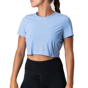 Top corto de alta calidad para mujer, camisetas de algodón duradero transpirable para mujer, Camiseta corta para verano - Product Image 1