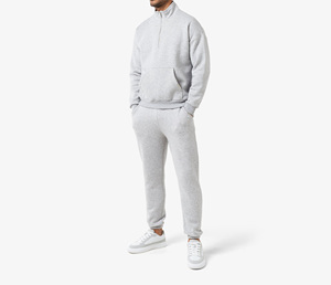 Men's Comfortable Gym Sportswear Custom Standing Collar Half Zip Training Wear Autumn Casual Style Comfortable Mens Tracksuit - Product Image 5