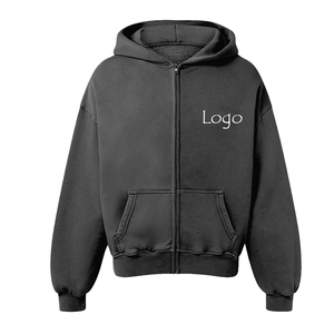 เสื้อมีฮู้ดแบบสวมหัวสำหรับผู้ชายและ500gsm เสื้อขนแกะ100% ผ้าฝ้ายระบายอากาศได้ดีแห้งเร็วสำหรับฤดูหนาว2025 - Product Image 6