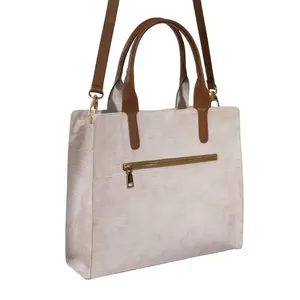 Bolso tote tipo satchel blanco para mujer - Product Image 2