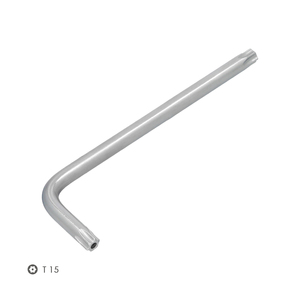 Chiave Torx Inviolabile Lunga in Acciaio Cromo Vanadio Professionale T15 - Product Image 3