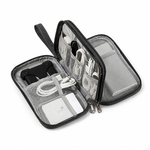 Double Layer Data <b>Cable</b> Storage <b>Bag</b> Travel Digital Organizer Multi-functional Portable Pouch - Product Image 1