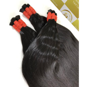 Extensiones de cabello Remy humano crudo marrón vietnamita alineado cutícula a granel rizado de alta calidad del superventas listo para enviar - Product Image 2