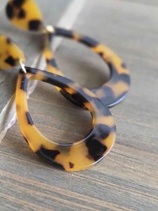 Pendientes de Resina Bordados a Mano, Joyería de Moda de Acero Inoxidable para Mujeres y Niñas, Estilo Clásico para Bodas, Alta Calidad - Product Image 4