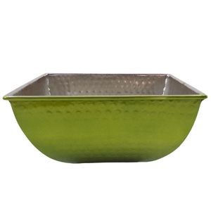 Classic Design Metal Rectangle Shaped Bowl Brass TPRPC Salad Bowl <b>Stand</b> for Serving Bowl Use for Kitchen & Tabletop - Product Image 2
