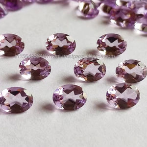 Gemas ovaladas facetadas de amatista Rosa Natural, piedras de corte de morganita rosa de 7x5mm, joyería de corte brillante, calidad de diamante Rosa suelta - Product Image 1