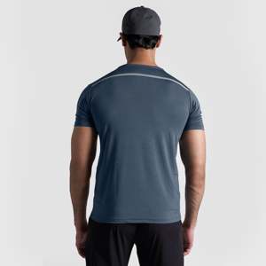 เสื้อยืดโอเวอร์แลนด์รัน พรีเมียม โพลีเอสเตอร์ 100% สีเทาเข้ม 260gsm ผ้าถักทรงหลวม พิมพ์ลายสกรีน - Product Image 2