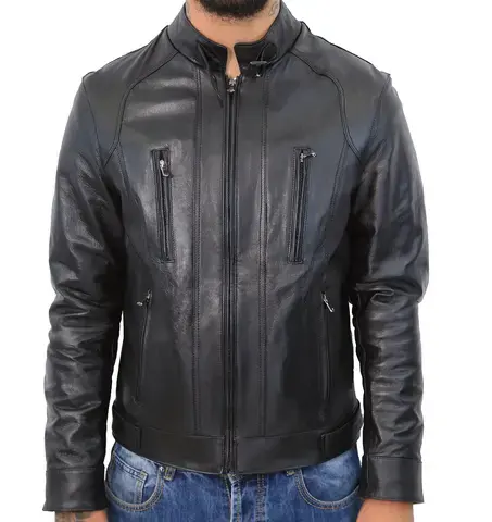 Best Quality Top Model Genuine Leather Men Jackets Most Popular Quality Custom Breathable Men Leather Jacket