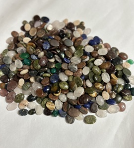 Prix de gros Cabochon ovale naturel lisse coloré taille personnalisée perles de cristaux originaux de pierres précieuses pour la fabrication de bijoux - Product Image 2