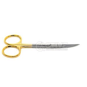 Instruments chirurgicaux Ciseaux à iris en acier inoxydable Ciseaux à iris ophtalmiques droits et incurvés approuvés CE en acier inoxydable - Product Image 3