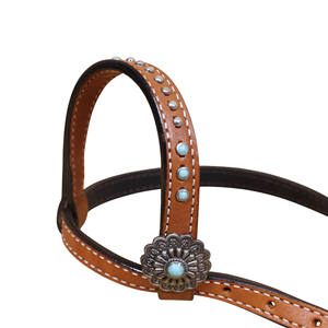 Juego de tachuelas de cuero occidental para caballete y cuello de pecho para caballo, juegos de tachuelas de cuero mecanizadas a mano, proveedor de Fabricante personalizado - Product Image 3