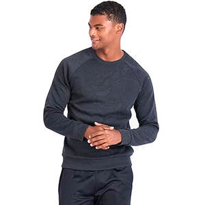 Sweat-shirt à col rond en molleton doux en peluche pour hommes, pull-over athlétique chaud, vêtements décontractés, superposition d'hiver et sweats à capuche d'extérieur - Product Image 4