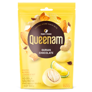 Fournisseur d'exportation en gros, livraison rapide, OEM/ODM, HALAL, excellente qualité, amandes enrobées de durian, noix de cajou, 150 g, collations, meilleur prix - Product Image 1