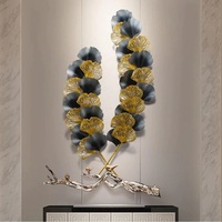 Décoration Murale Géométrique Abstraite Moderne en Métal Faite à la Main, Décor Suspendu Durable et Mobile pour Salon, Chambre, Diwali, Mariage