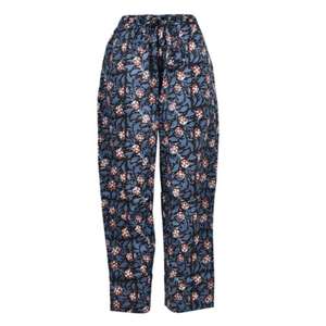 Pijama de mujer de cintura alta Regular Fit Ecológico Transpirable Algodón Palazzo Pantalones Cómodo Estilo bohemio Sólido - Product Image 3