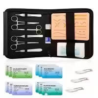 Kit de herramientas de práctica de sutura de acero inoxidable para estudiantes de medicina Instrumentos de entrenamiento manual Base esencial para la práctica quirúrgica - Product Image 6