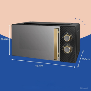 Ventas al por mayor 17 litros 700W Negro Solo Manual Microondas con diseño de ranura, 5 niveles de potencia, temporizador integrado y función de descongelación - Product Image 2