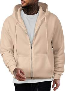 Sudaderas Casuales de Invierno para Hombre, Color Sólido, 100% Algodón, Corte Regular, Sudadera con Capucha de Felpa - Product Image 6