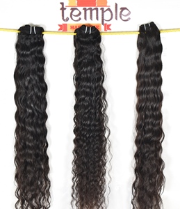 Paquete de templo indio 100% sin procesar, cutícula alineada, procesamiento químico, sin ondas profundas sueltas, venta al por mayor, extensiones de cabello humano - Product Image 3