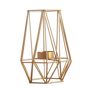 Portavelas de metal recubierto de polvo negro para decoración del hogar, soporte de vela de metal con marco de alambre único para sala de estar y dormitorio - Product Image 4