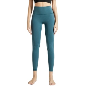 Pantalon de yoga élastique à boucle latérale de qualité supérieure leggings femme taille moyenne avec poches pour un stockage sécurisé pendant les entraînements - Product Image 1
