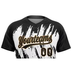 Conjuntos de Camisetas de Béisbol con Botones Estampadas por Sublimación Personalizadas para Hombre, Transpirables, 100% Poliéster, Secado Rápido, Uniformes - Product Image 2