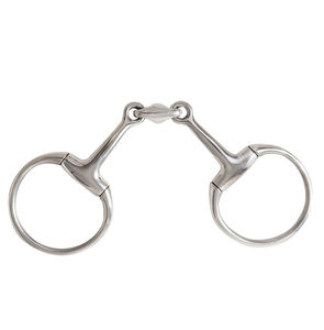 Mèche à œuf à double articulation Embouchure lisse polie Mèches à cheval pour l'équitation Instruments vétérinaires et botte de cheval - Product Image 6