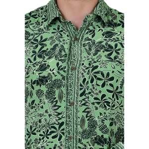 Camisa de Vestir Elegante de Manga Larga para Hombre, Corte Personalizado, Mezcla de Seda y Popelina, Cuello con Botones, Talla XL - Edición Limitada, Sobrecamisa de Playa - Product Image 2