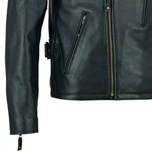 Veste en cuir pour homme, veste en cuir véritable de haute qualité pour le vélo, la conduite et la mode urbaine - Product Image 5