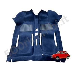 Tapis de sol intérieurs préformés bleus pour Fiat 500 EPOCA & 126 PAVIMENTO INTERNO RIVESTIMENTO - Product Image 1