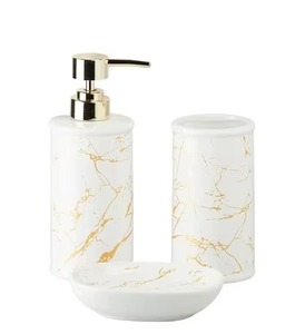 Ensemble de salle de bain design blanc au look chic et moderne, parfait pour les hôtels, les maisons, les bureaux, les salles de bain des invités et les cadeaux de pendaison de crémaillère - Product Image 5