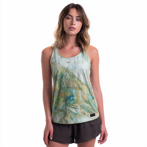 Gym Fitness Racer-back Tank Top Mujer Yoga Ejercicio Sublimación Chaleco sin mangas Top Workout Racer-Back Top Mujer - Product Image 3