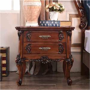 Wenjin Nightstand Made Of Mahogany <b>Wood</b> High Quality With Brown Color For Living Room Bedroom Furniture. - Product Image 2