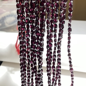 Venta al por mayor de cuentas de piedras preciosas de granate rosa de forma ovalada facetada Piedra Natural 5,5x7-7x9MM taladro Vertical precios competitivos - Product Image 3