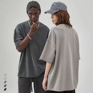 Camisetas extragrandes gruesas con hombros caídos formales unisex de talla grande personalizadas con tela de 260g - Product Image 5