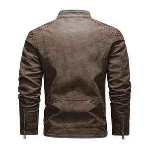 Chaqueta de moto de invierno ligera de alta calidad para hombre, superventas, recién llegado, diseño personalizado, decoración de piel, lona de calle alta - Product Image 4