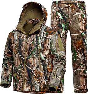 2025 mejor traje de caza de lona impermeable transpirable con patrón de impresión chaqueta camisa y pantalones para tiro de Paintball - Product Image 1