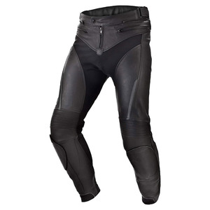 Pantalon en cuir véritable et tissu mélangé, taille haute, respirant, extensible, toile douce, durable, confortable et léger - Product Image 1