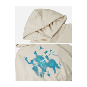 Pull-over à capuche pour femmes personnalisé Vente en gros Running Sport Half Zipper Long Sleeve Oversized Women Crop Top Hoodies Sweatshirt - Product Image 3