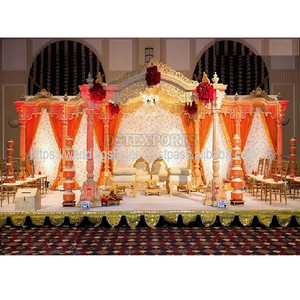 Most Stunning Portable Elegant Bollywood Mandap Weddings Best Selling Factory Prices High Quality Fiber Grand Wedding Mandap UK - Product Image 6