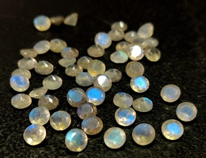 Labradorite naturelle 3mm ronde à facettes coupe-Loose Labradorite Flashy Excellente qualité - Product Image 4