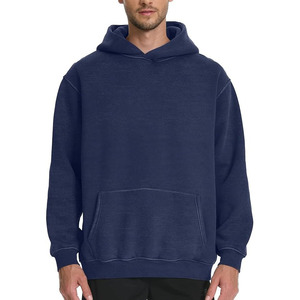 Sudadera con capucha personalizada de alta calidad para hombre, ropa de calle de algodón 100 de 500g/m2, lavado con ácido y desgastes, de gran tamaño, vintage - Product Image 2