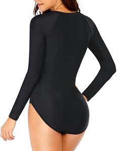 จั๊มสูทผู้หญิงแบบสั่งทำพิเศษ ยืดหยุ่นสูง คอวี เป็นมิตรกับสิ่งแวดล้อม น้ำหนักเบา ผลิตจากผ้าสแปนเด็กซ์/โพลีเอสเตอร์ แห้งเร็ว ระบายอากาศได้ดี เนื้อผ้านุ่มดุจเนย - Product Image 3